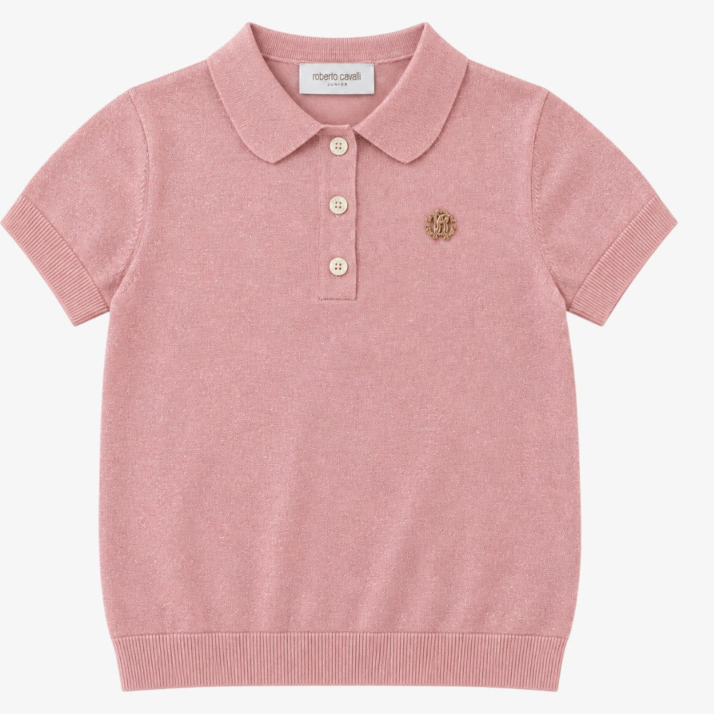 Shimmer Polo - Pink