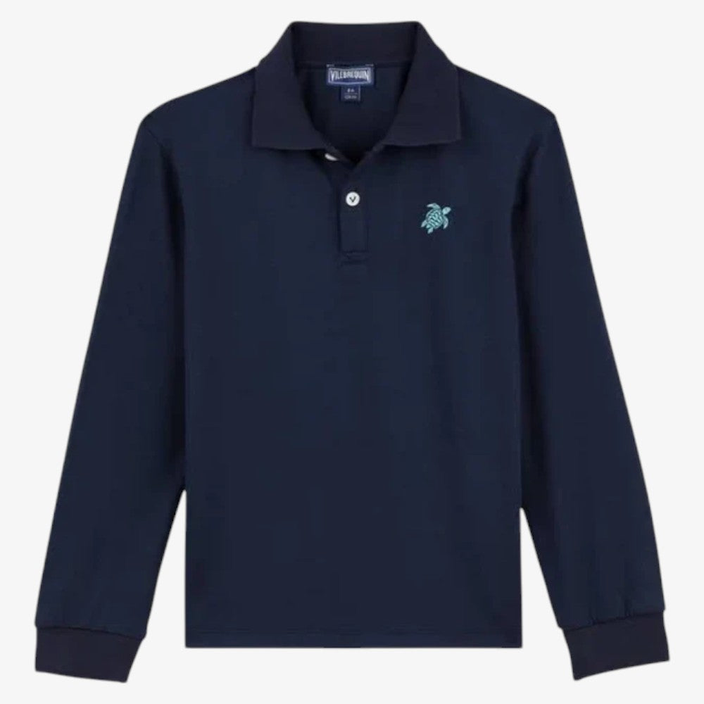 Embroidered Polo - Navy Blue