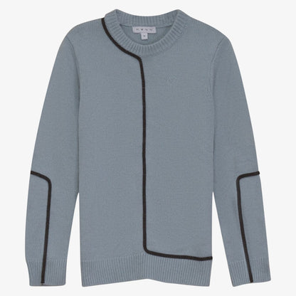 Contrast Sweater - Light Blue