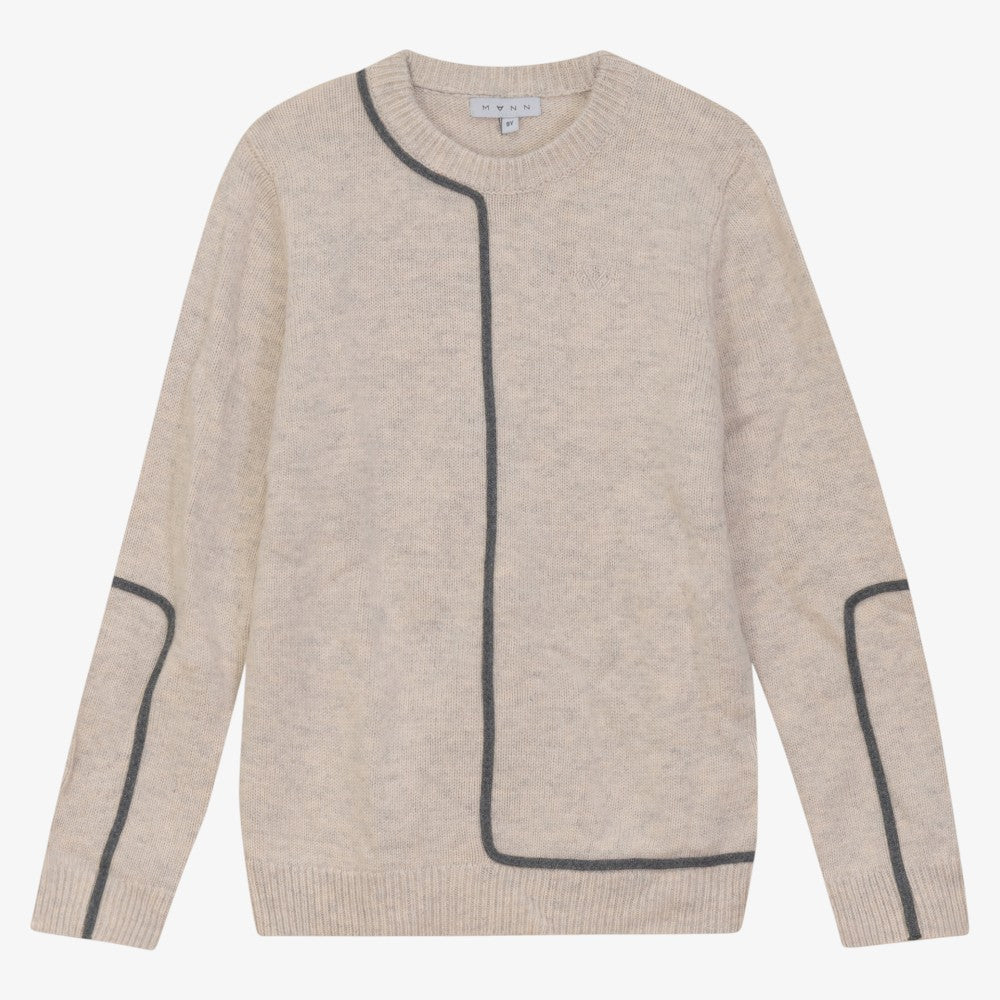 Contrast Sweater - Oat