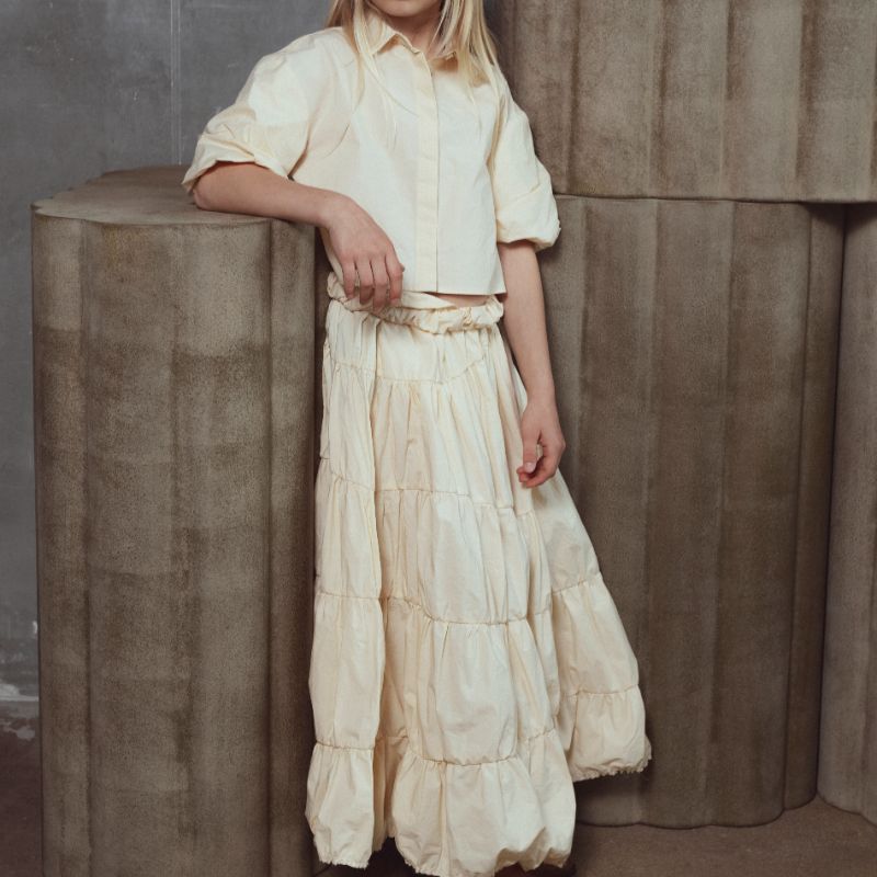Rose Skirt - Butter Yellow
