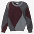 Arygle Sweater - Grey & Burgundy