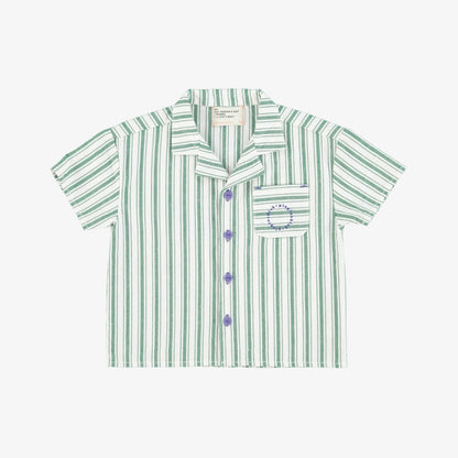 Hawaiian Shirt - White-green