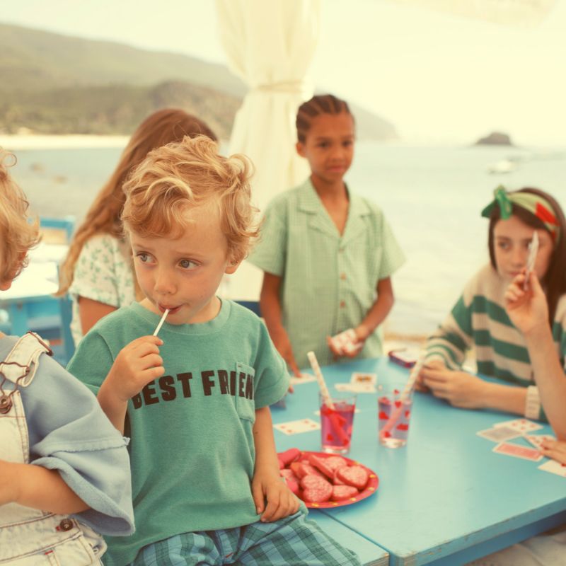 Hawaiian Shirt - Ecru & Green