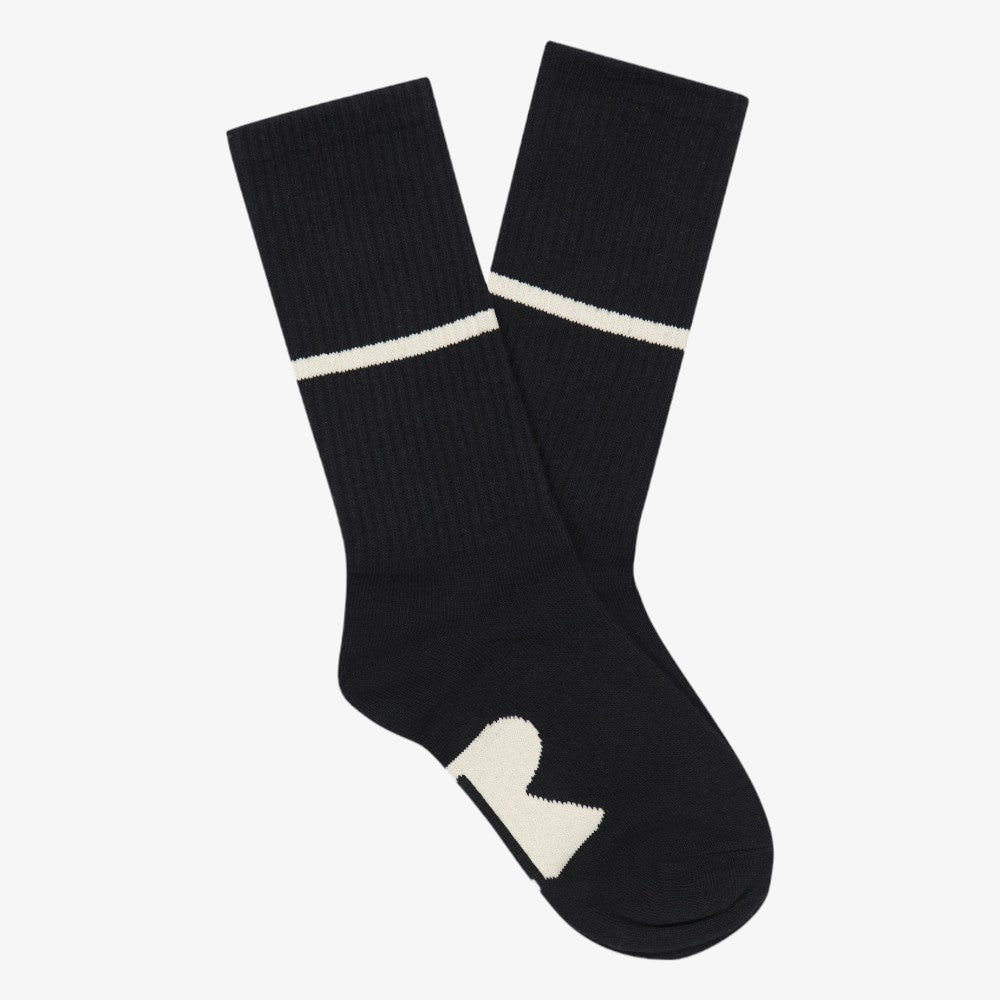 Retro Stripe Socks - Black