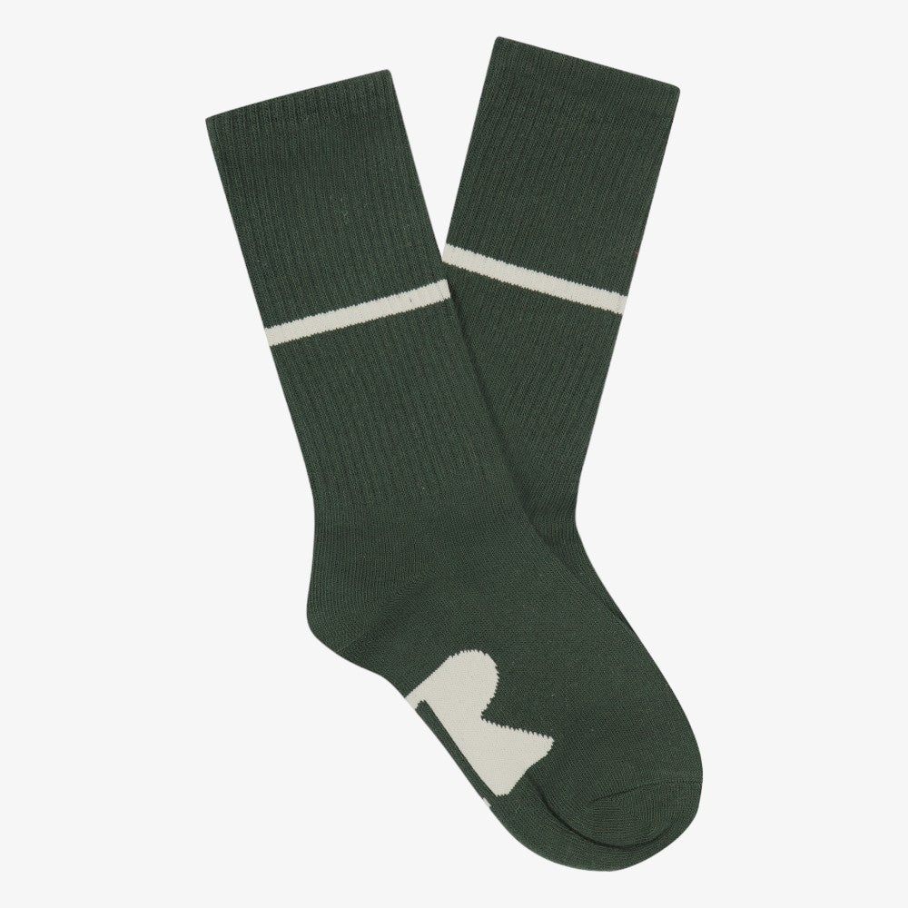 Retro Stripe Socks - Green