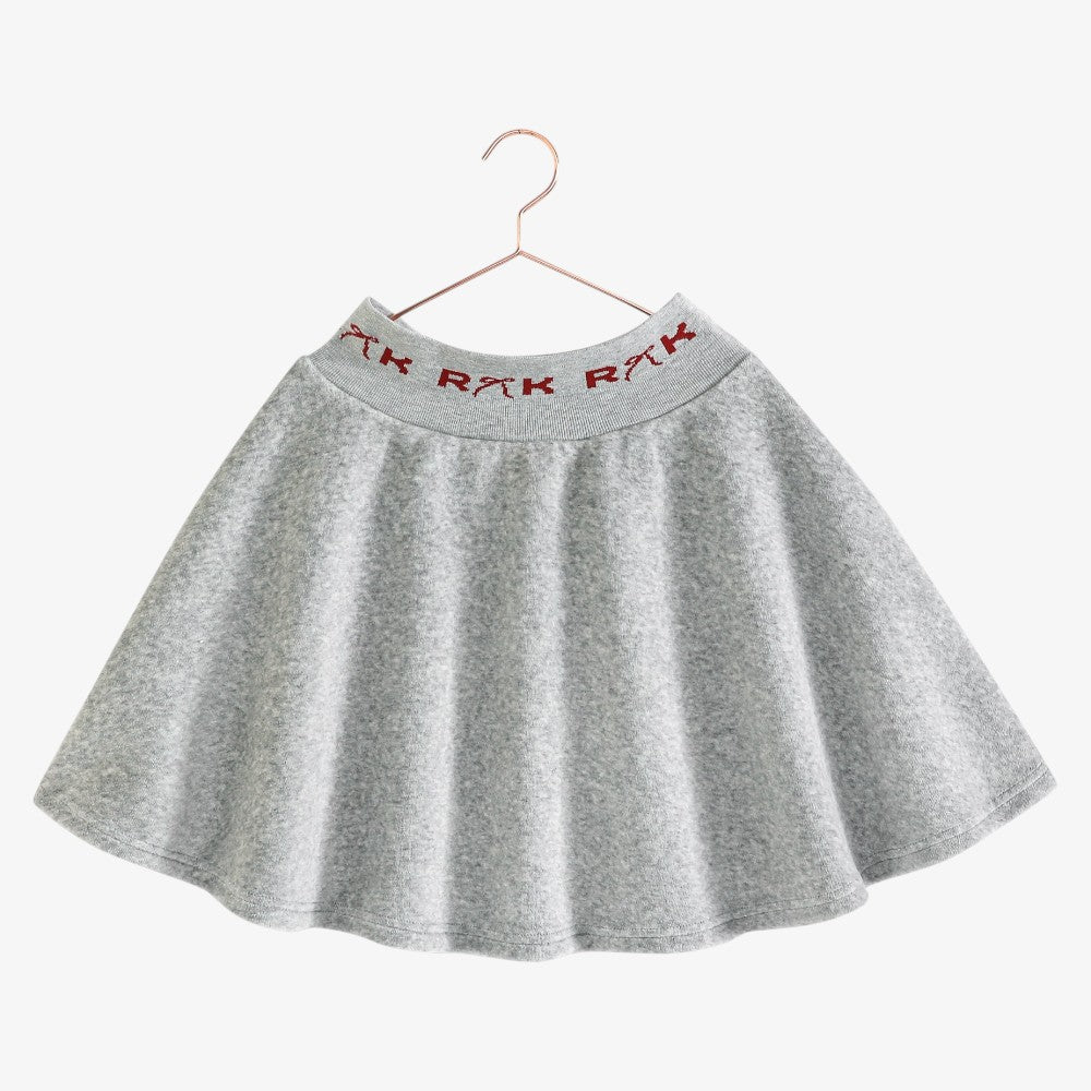 Reese Scuba Skirt - Grey &amp; Red