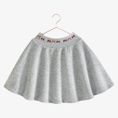 Reese Scuba Skirt - Grey &amp; Red