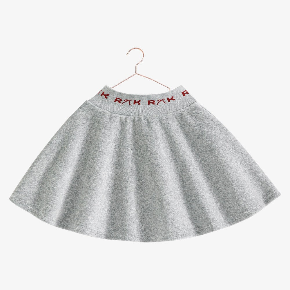 Reese Scuba Skirt - Grey &amp; Red