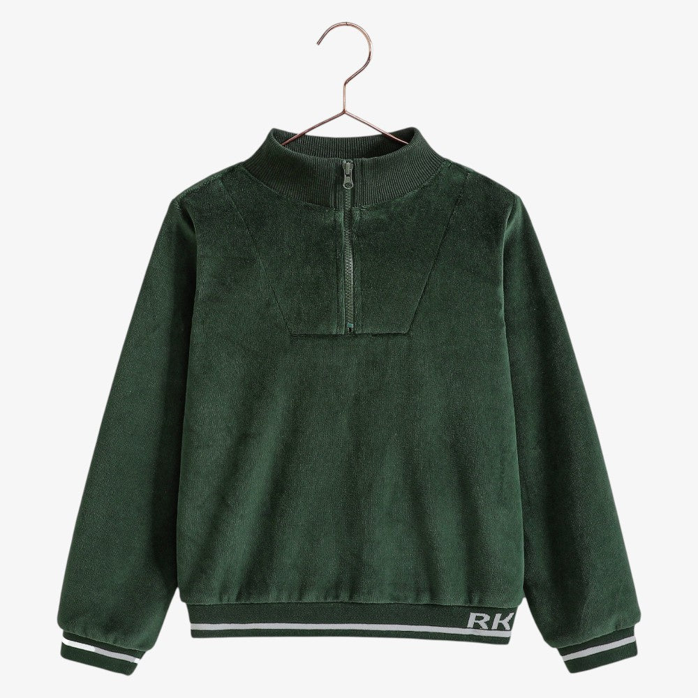 Reese Zipper Sweat - Green