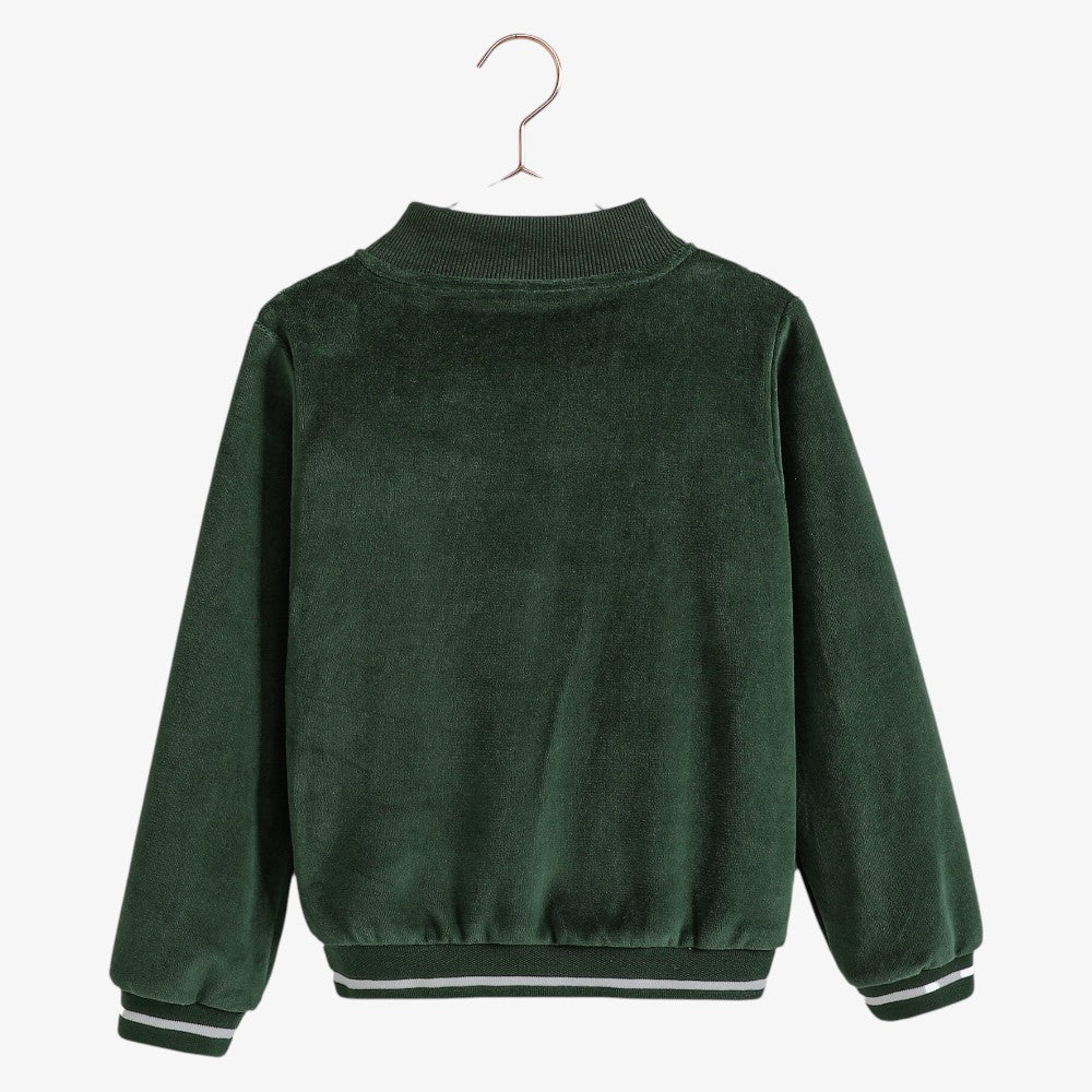 Reese Zipper Sweat - Green