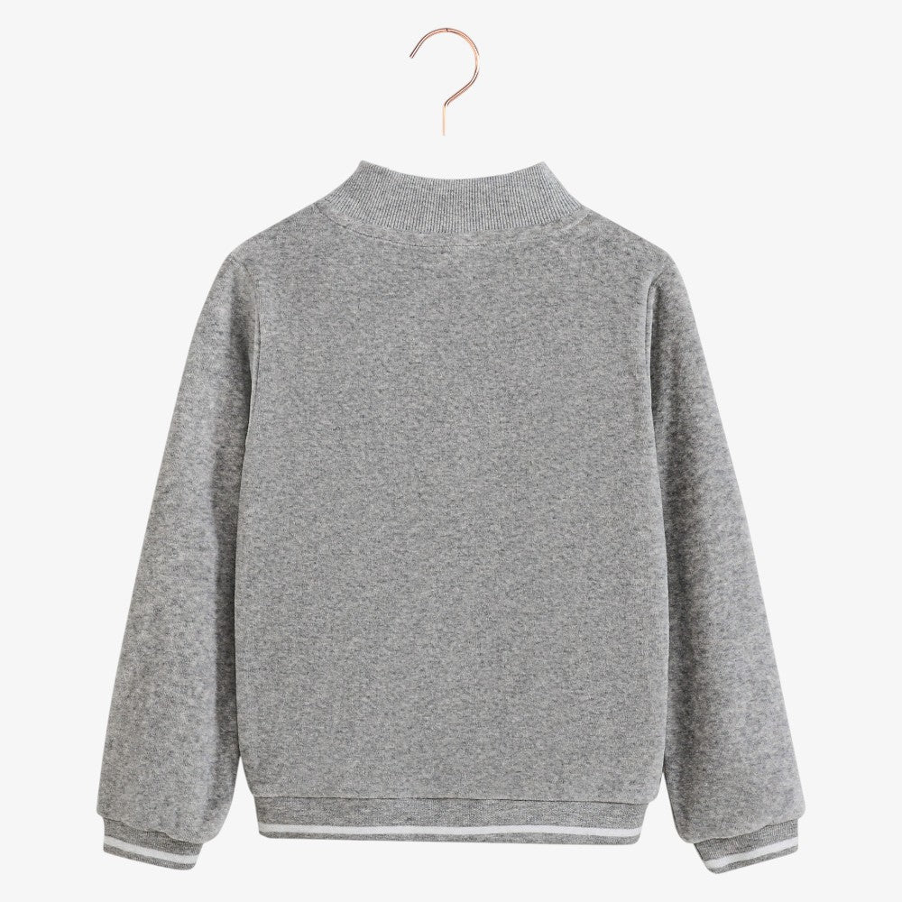 Reese Zipper Sweat - Grey