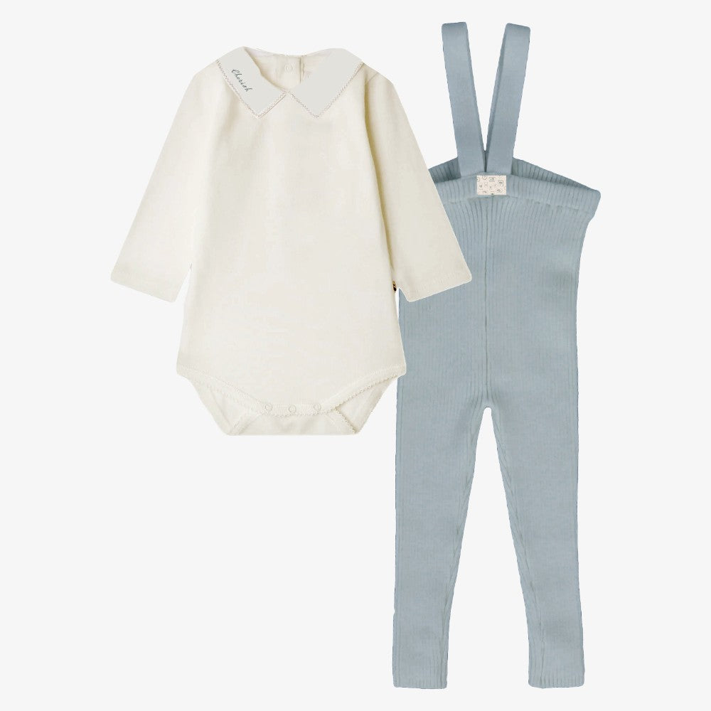 Bodysuit And Romper - Blue