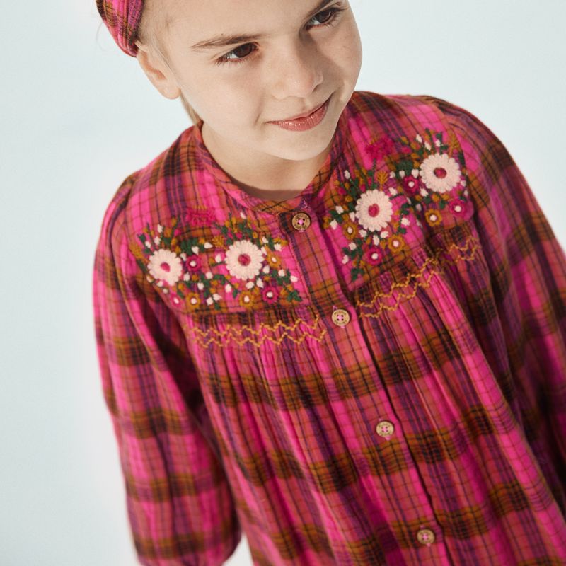 Massilia Dress - Pink Check