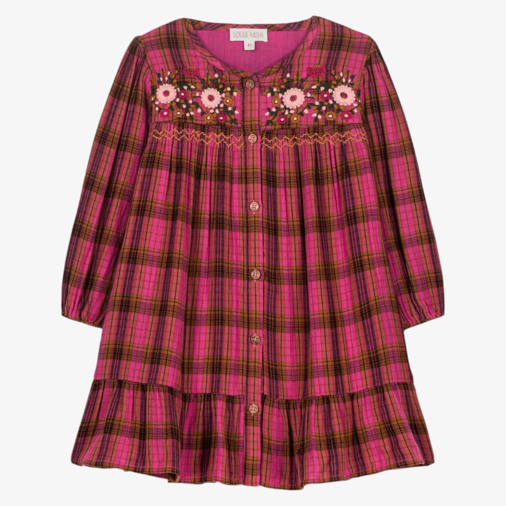 Massilia Dress - Pink Check