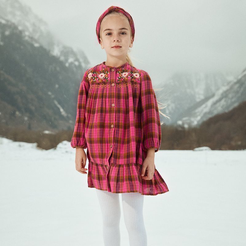 Massilia Dress - Pink Check