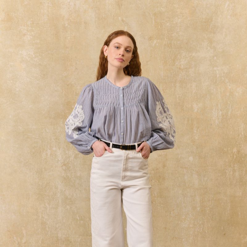 Jally Shirt - Blue Stripe