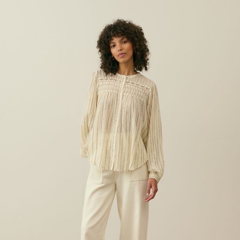 Jally Shirt - Sand Stripes