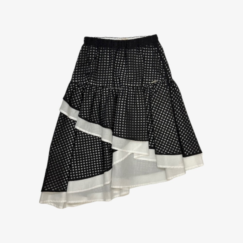 Twinset Skirt - Black-white