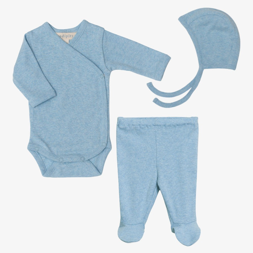 Wrap 3 Piece Set - Aqua