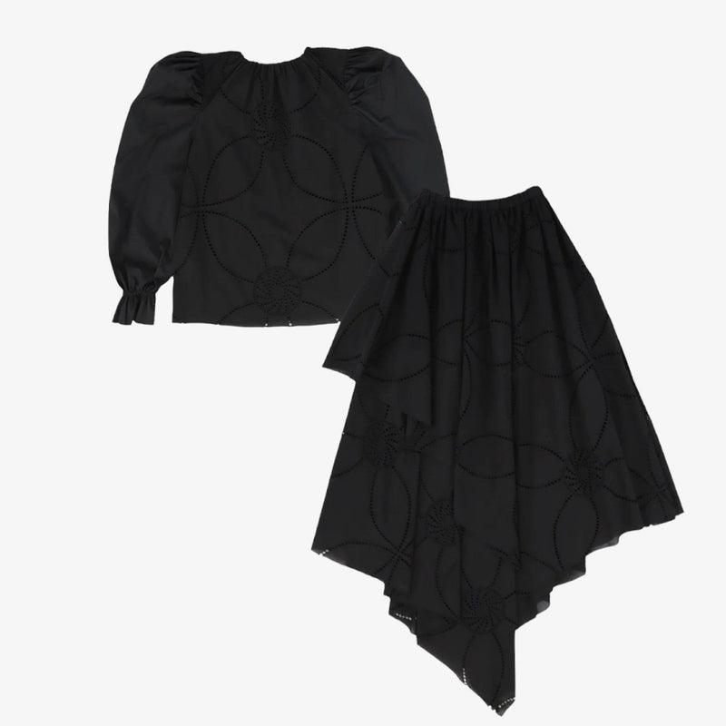 Genie Blouse And Skirt - Black