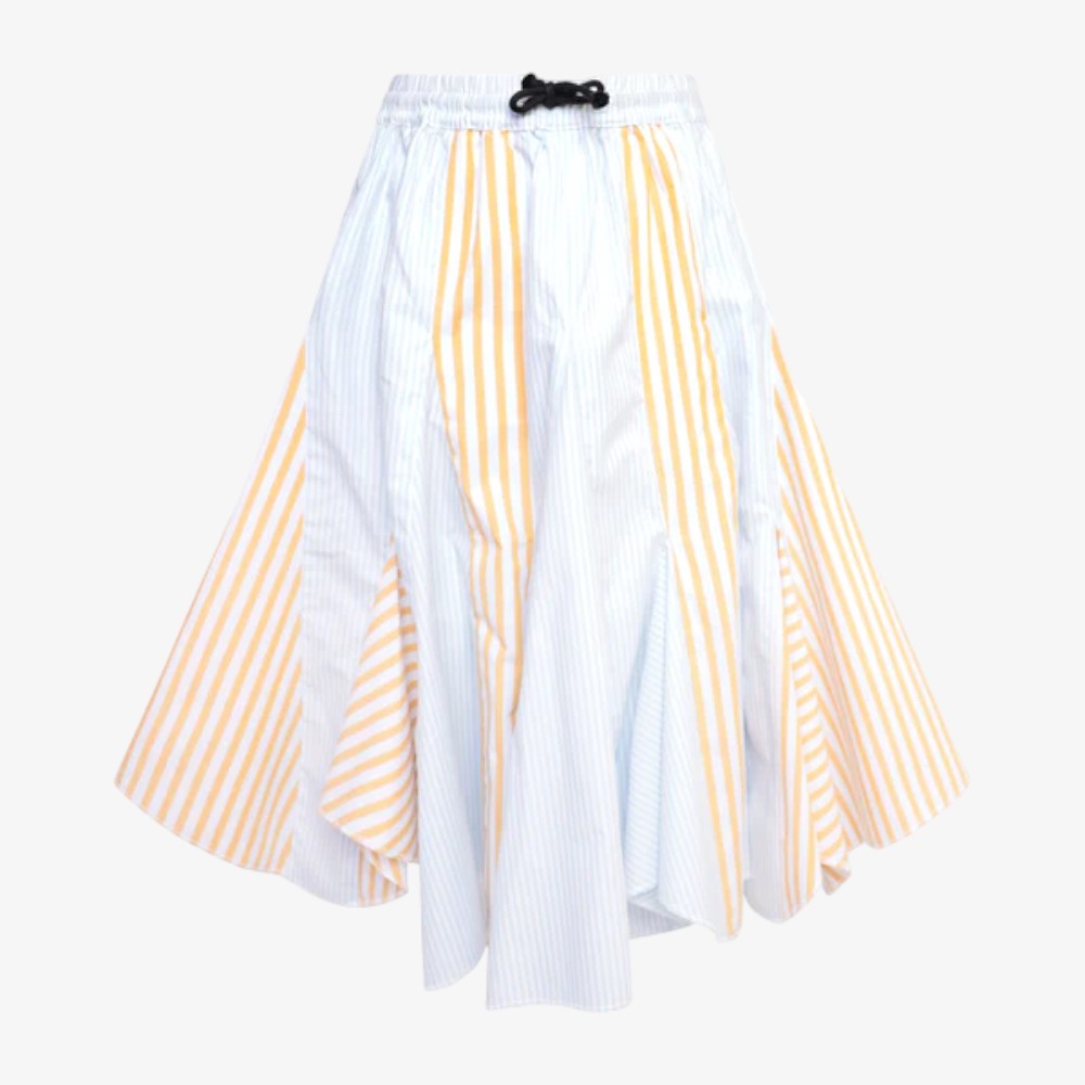 Infantium Victoria Stripe Skirt - Yellow-blue