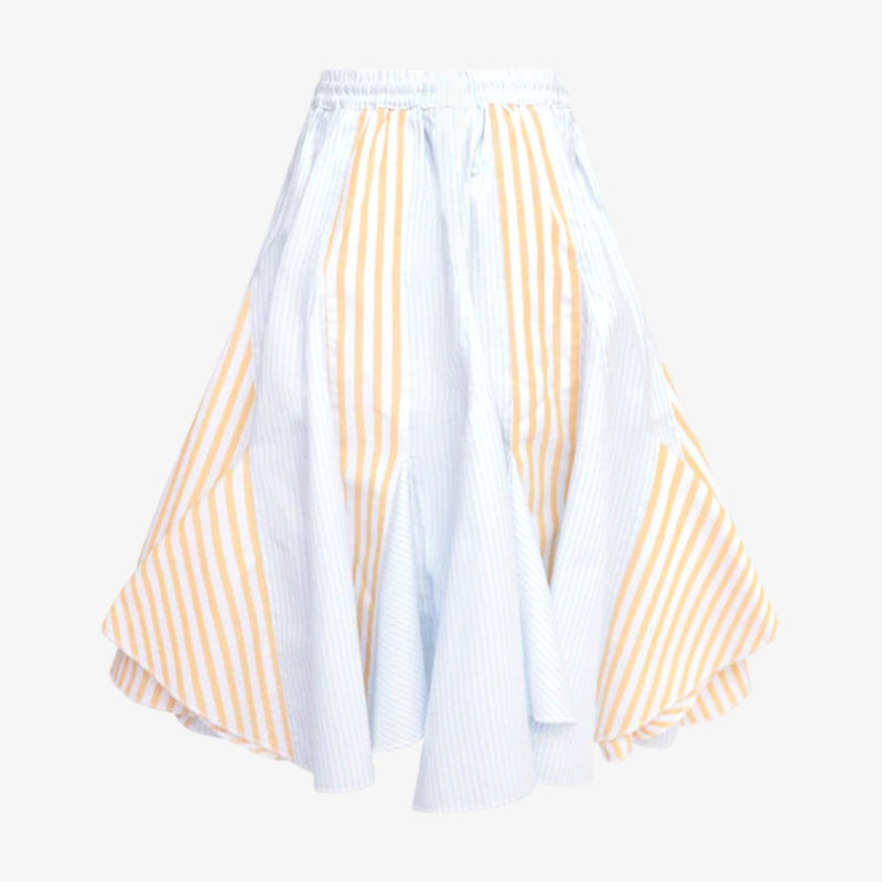 Stripe Skirt - Yellow-blue