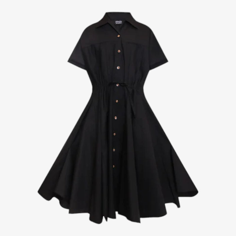 Shirt Dress - Black