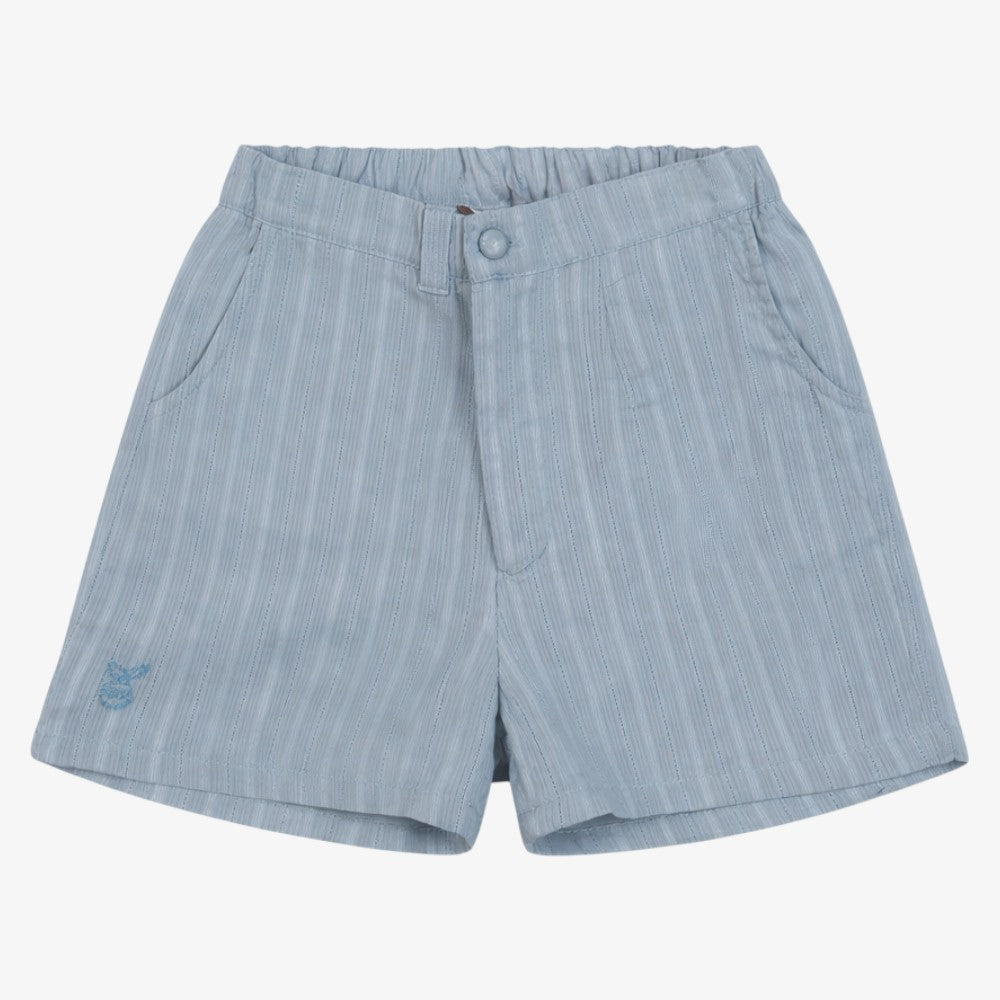 Textured Shorts - Sky Blue