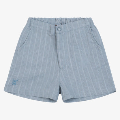 Textured Shorts - Sky Blue