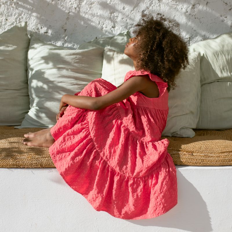 Tulip Dress - Coral