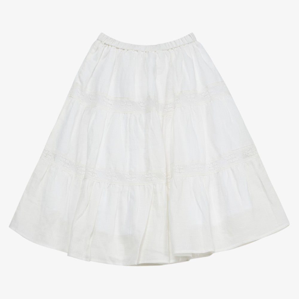 Alba Shirt And Skirt - White