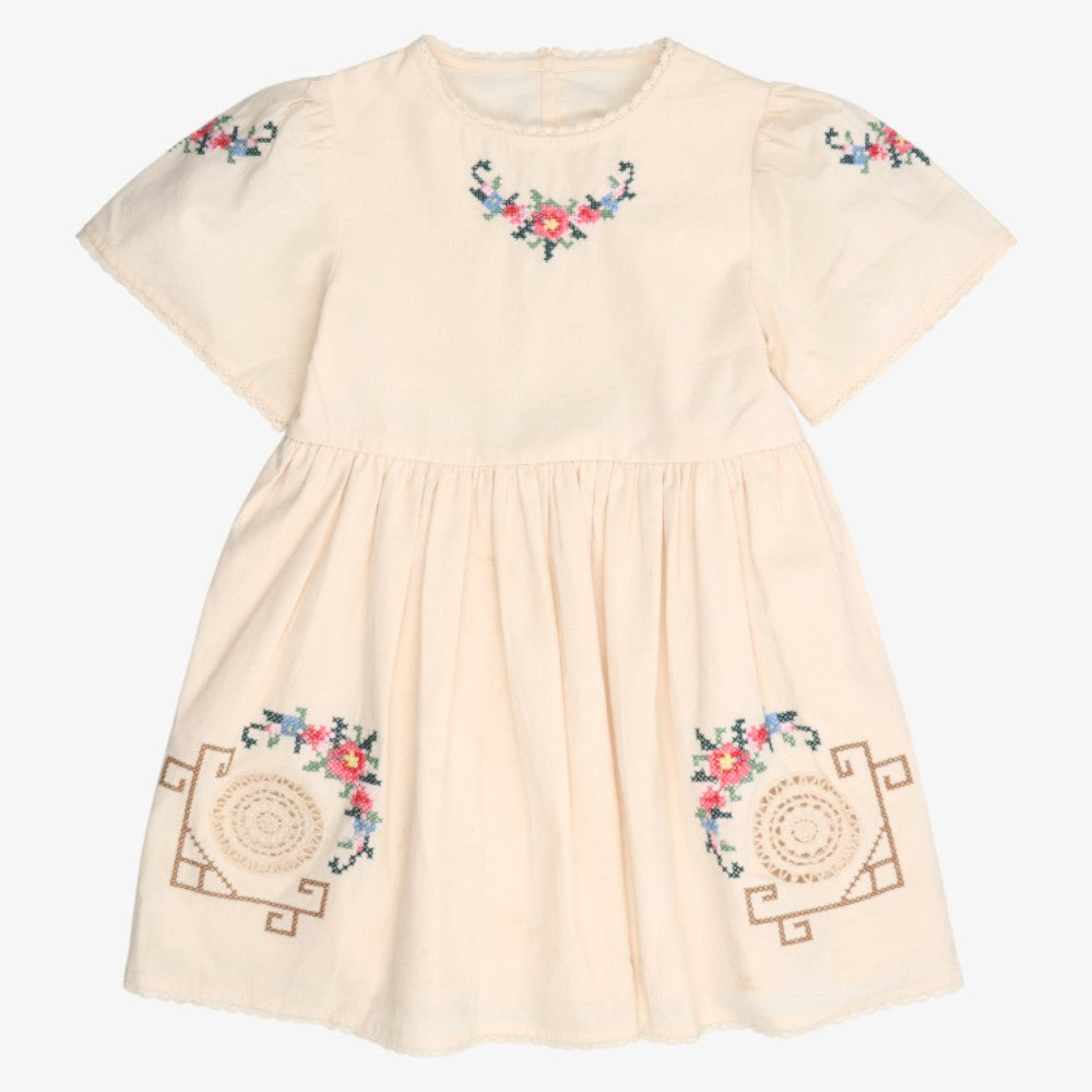 Narcise Dress Short - Ecru