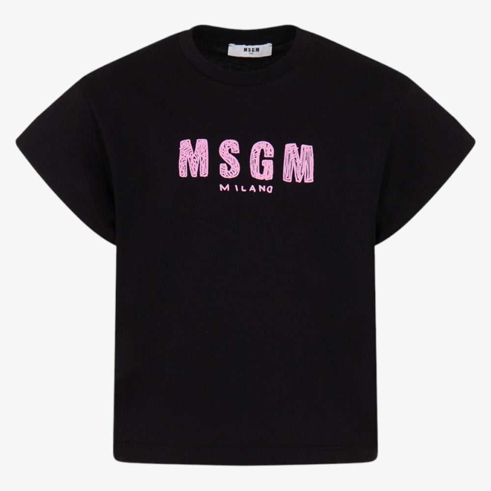 Signature T-Shirt - Black &amp; Pink