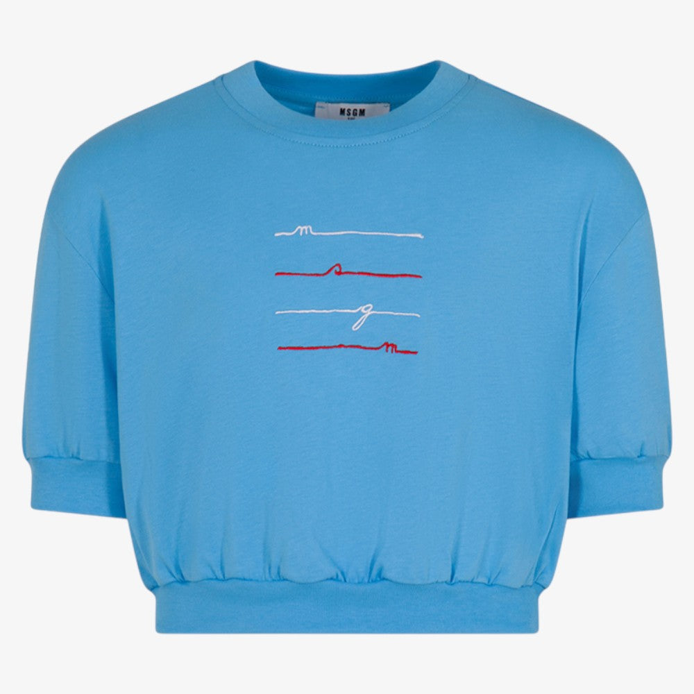 Line Art T-Shirt - Aqua