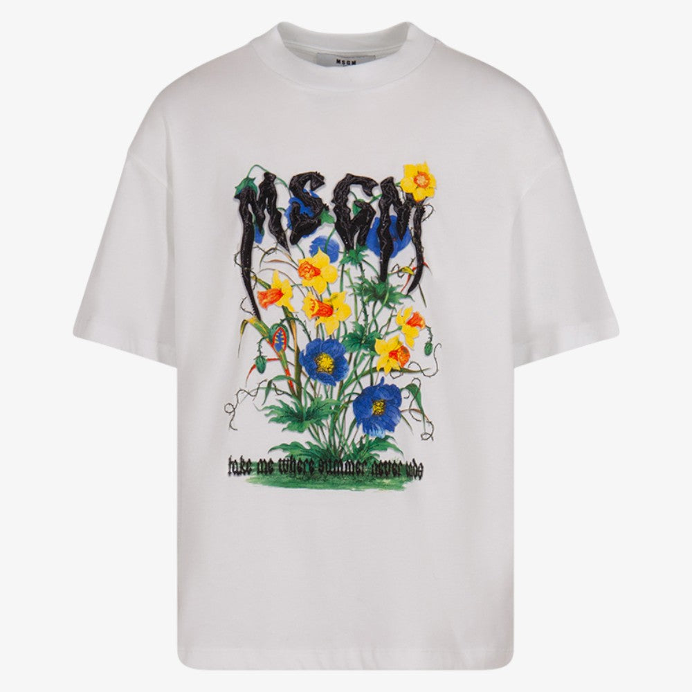 Floral Graphic T-Shirt - White