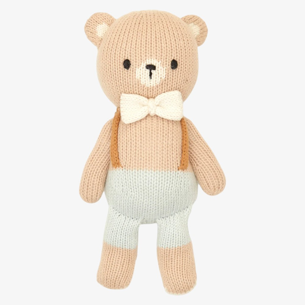 Bear With Tie - Light Blue