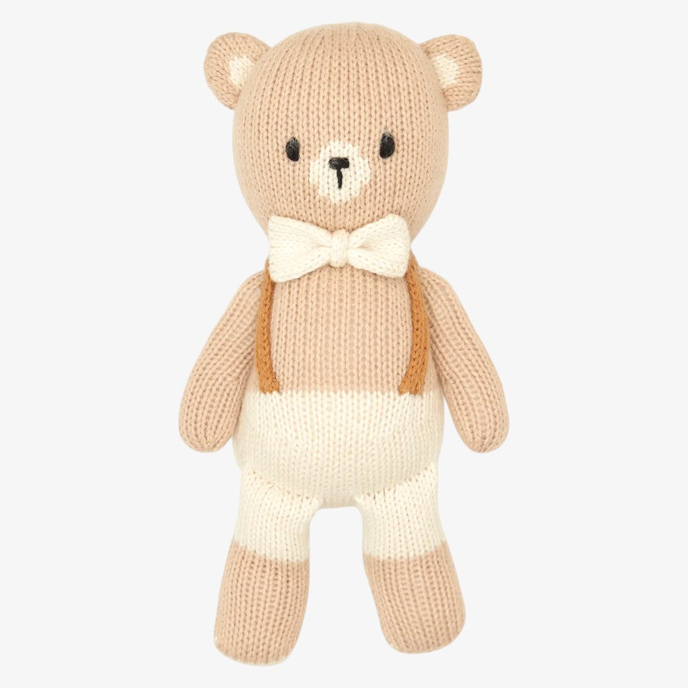 Bear With Tie - Natural
