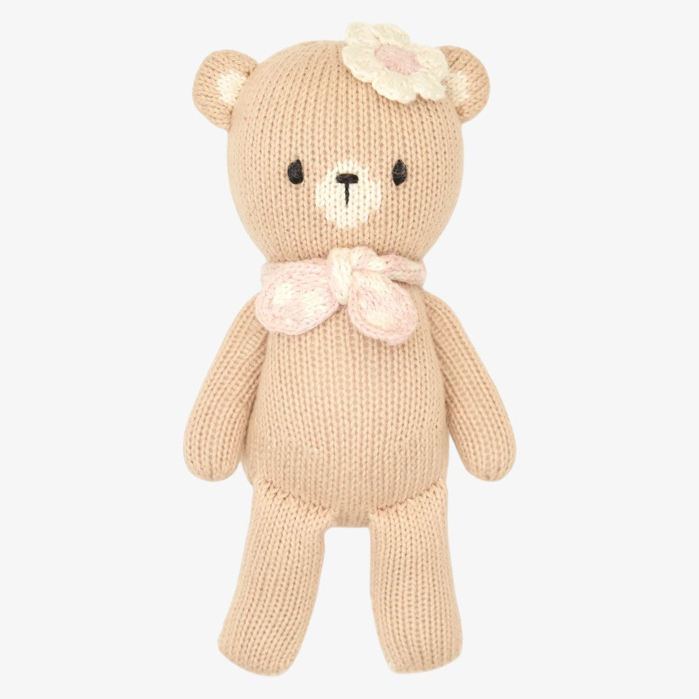 Girl Farmer Bear - Pink &amp; Natural