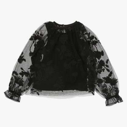 Embroidered Blouse - Black