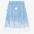 Stripe Satin Skirt - White&blue