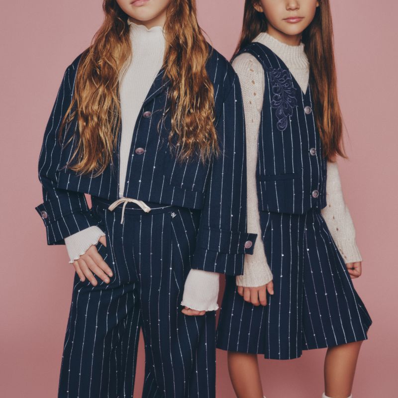 Line Skirt - Blue &amp; White