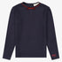 Stella Rib Sweater - Navy & Crimson