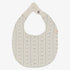 Sweetheart Bib - Cream & Light Blue
