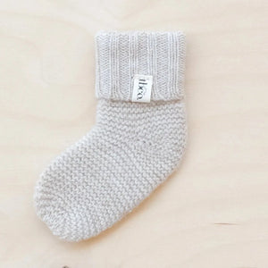 Merino Wool Socks - Oatmeal Melange