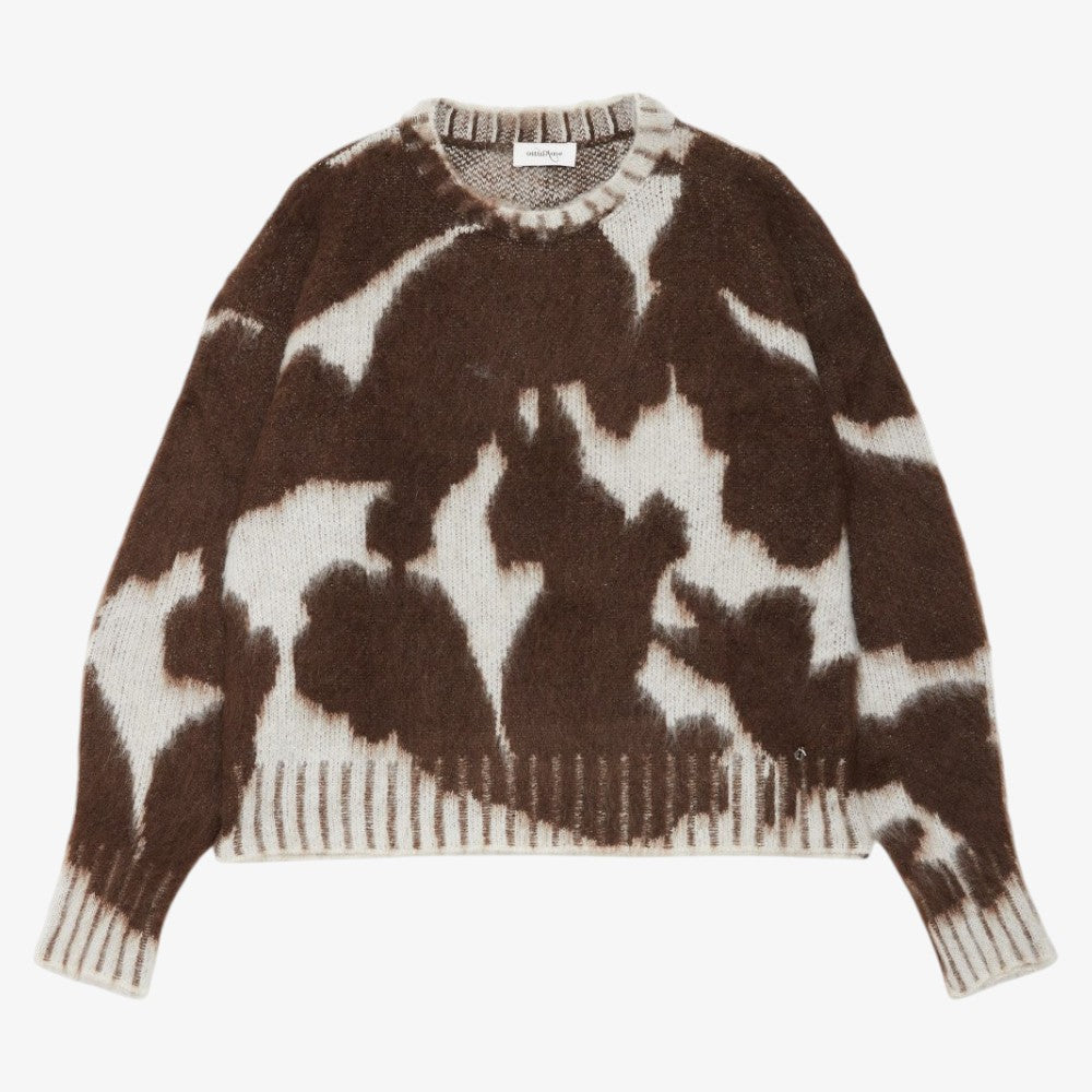 Printed Sweater - Brown