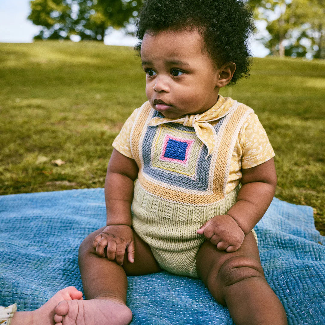 Log Cabin Romper - Aventurine