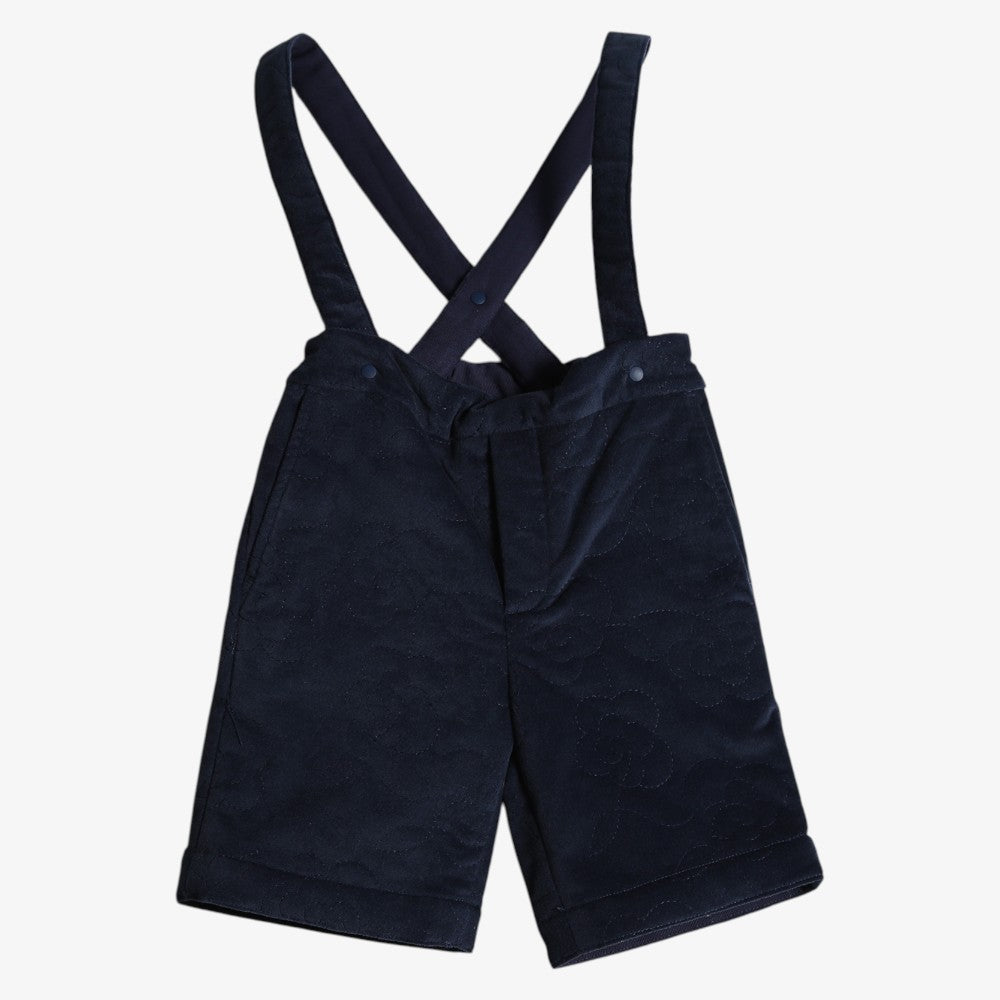 Tufted Suspender Bermuda - Sapphire