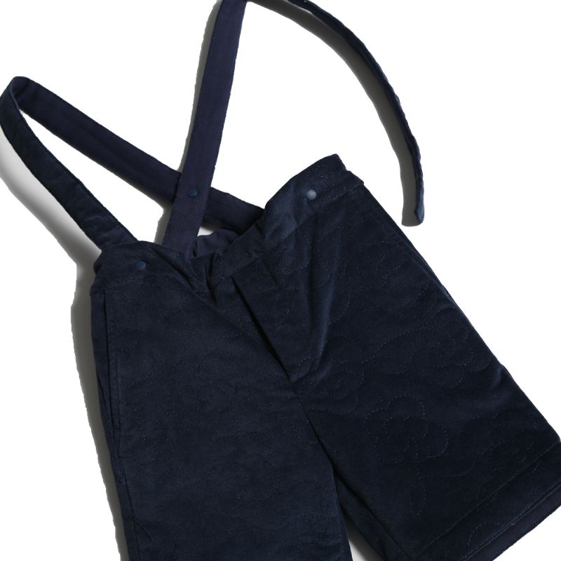 Tufted Suspender Bermuda - Sapphire