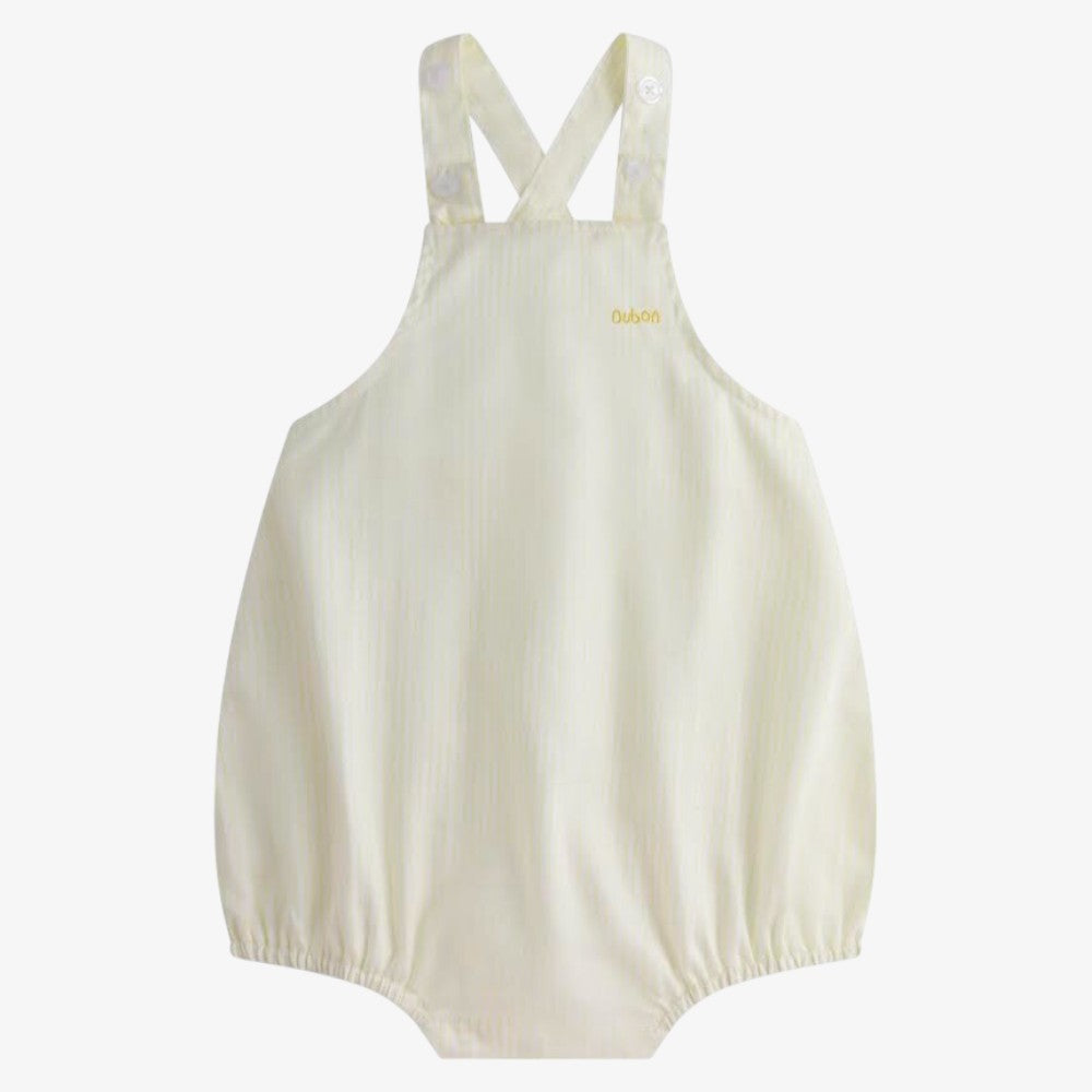 Oubon Lime Striped Romper Oubon Lime Striped Romper